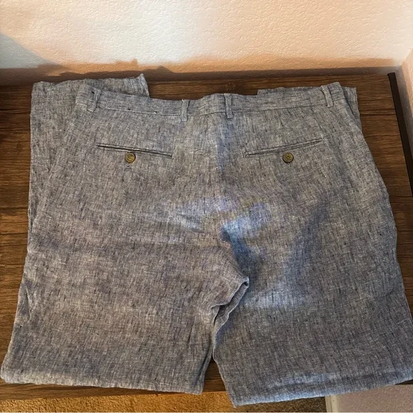 Tasso Elba men’s linen pants size waist 34 x30 - Picture 3 of 5